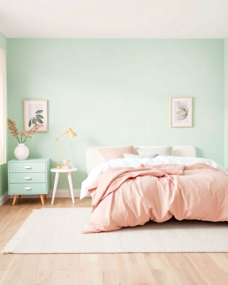 versatile monochromatic pastel theme - 25 Danish Pastel Room Ideas