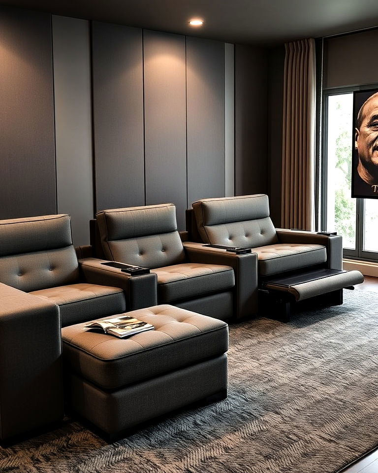 versatile multi purpose furniture - 20 Modern Home Theater Ideas