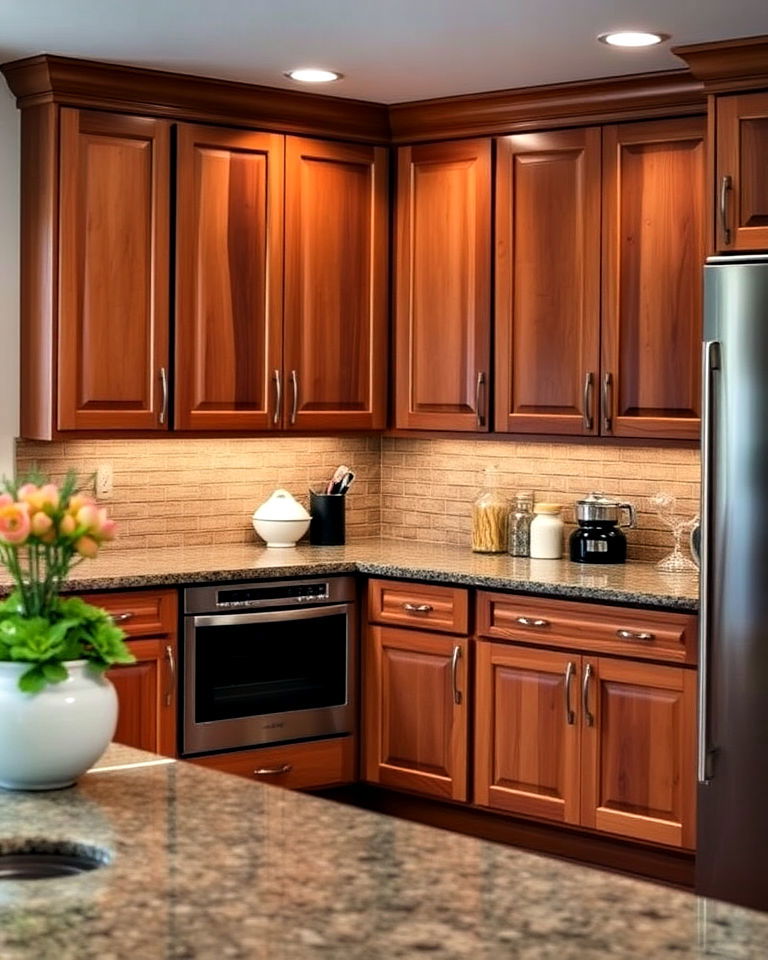 versatile natural cherry kitchen cabinets - 15 Natural Cherry Kitchen Cabinets