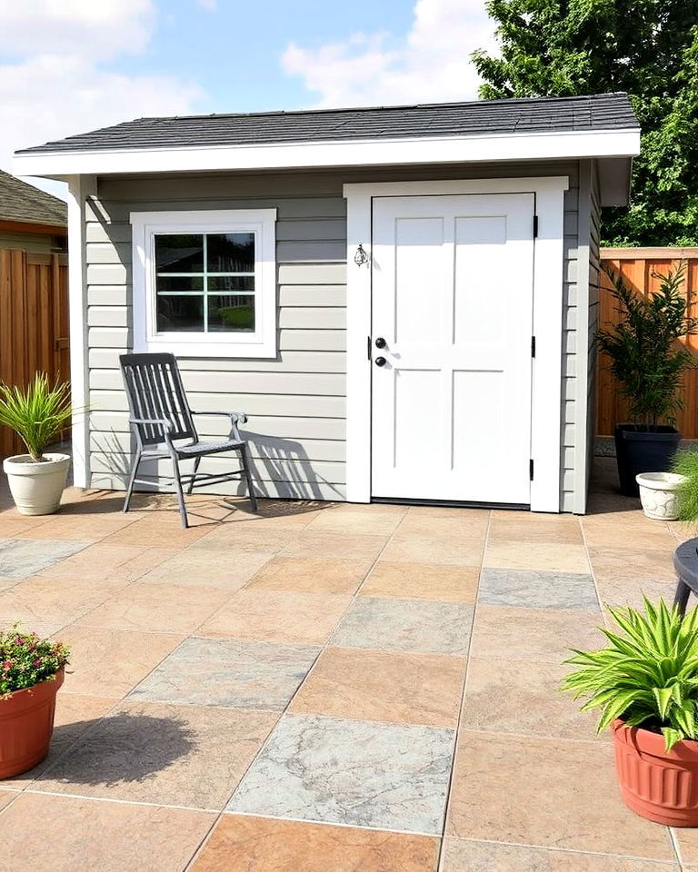 versatile outdoor patio tiles - 20 Shed Floor Ideas