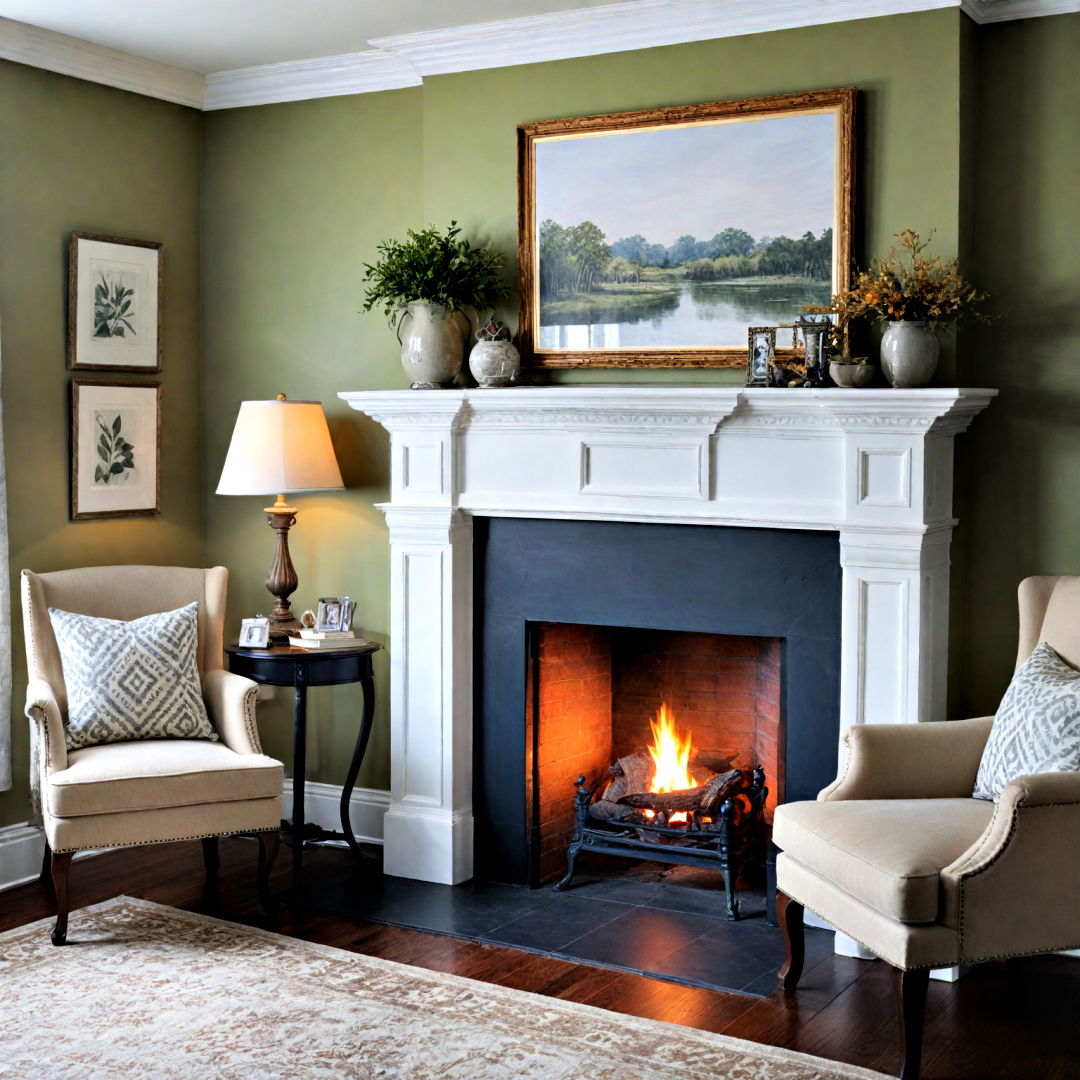 versatile painted mantel - 40 Mantel Decor Ideas