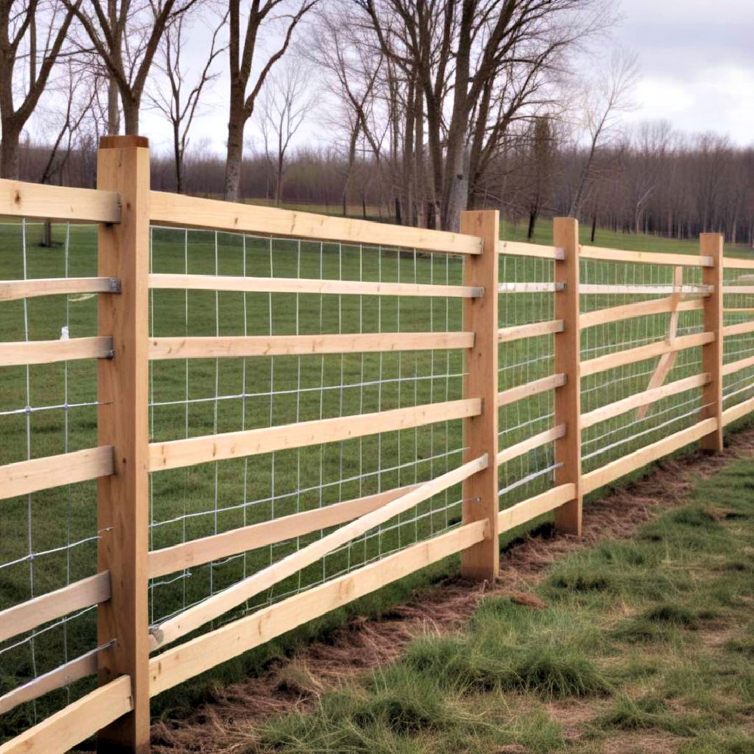 versatile panel fence - 15 Farm Fence Ideas