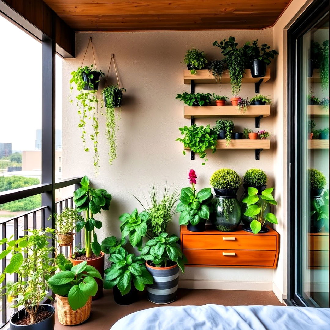 vertical garden for bedroom balcony - 20 Bedroom Balcony Ideas