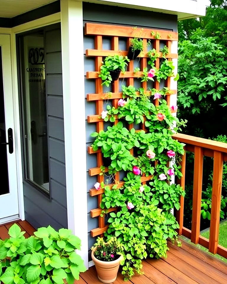 vertical garden for deck decorating - 25 Deck Decorating Ideas