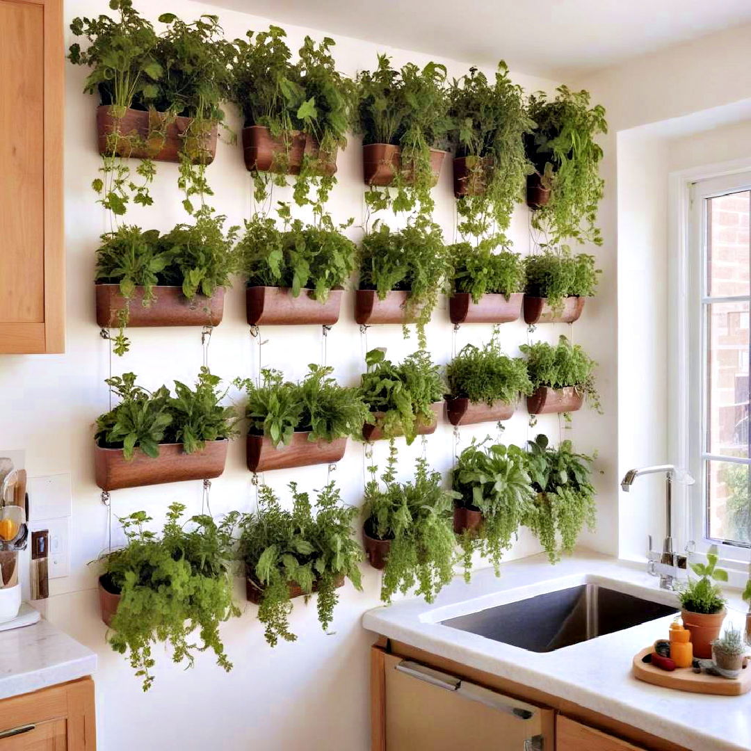 vertical garden for galley kitchen - 40 Galley Kitchen Ideas