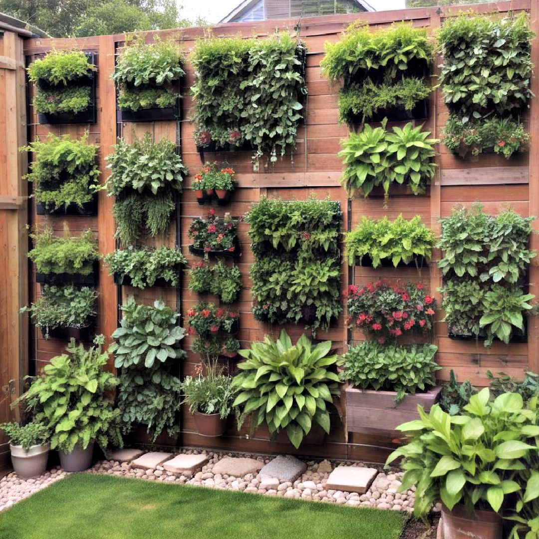 vertical garden for small backyard - 40 Small Backyard Ideas