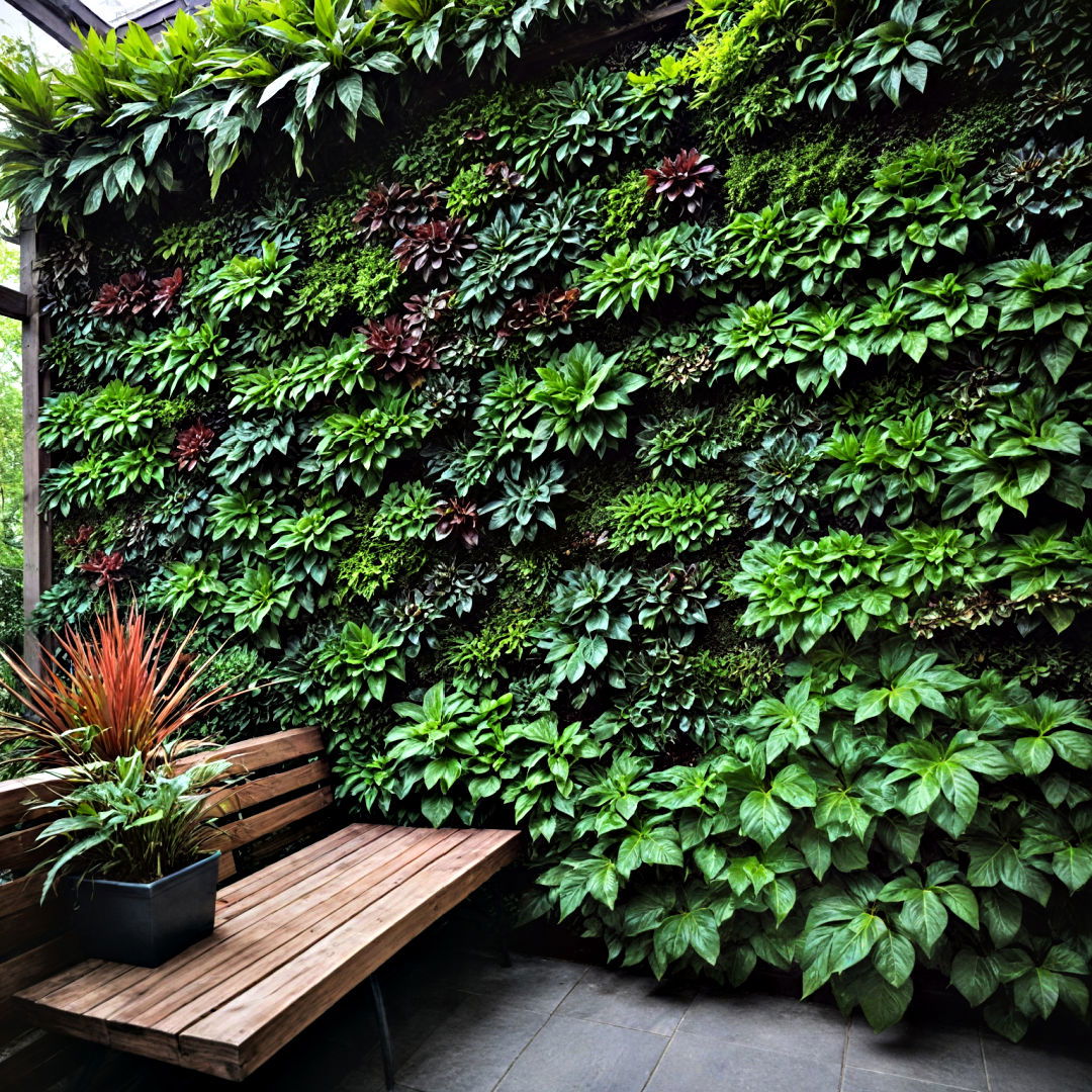vertical garden provide privacy - 30 Backyard Privacy Ideas