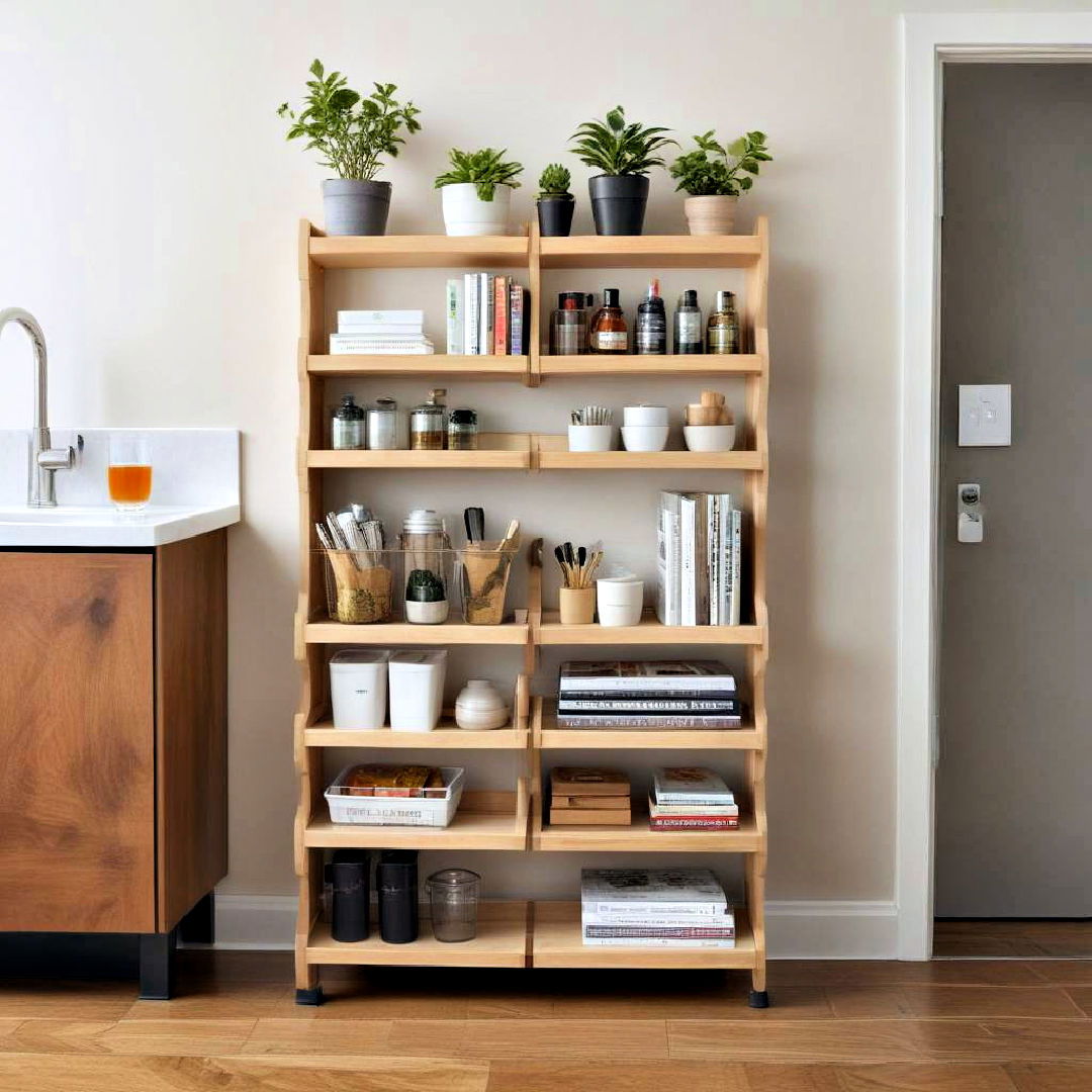 vertical storage for apartment decor - 40 Apartment Decorating Ideas