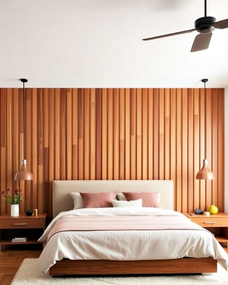 vertical wood slat accent wall - 40 Wood Slat Accent Wall Ideas