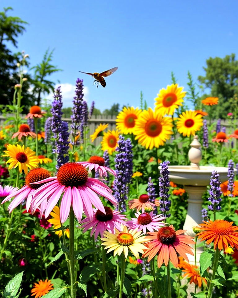 vibrant garden as pollinator friendly haven - 40 Beautiful Gardens