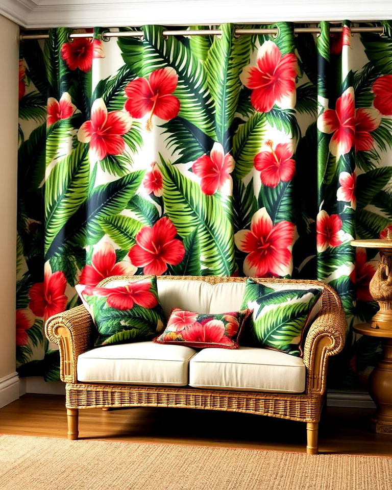 vibrant tropical prints - 15 Hawaiian Interior Design Ideas