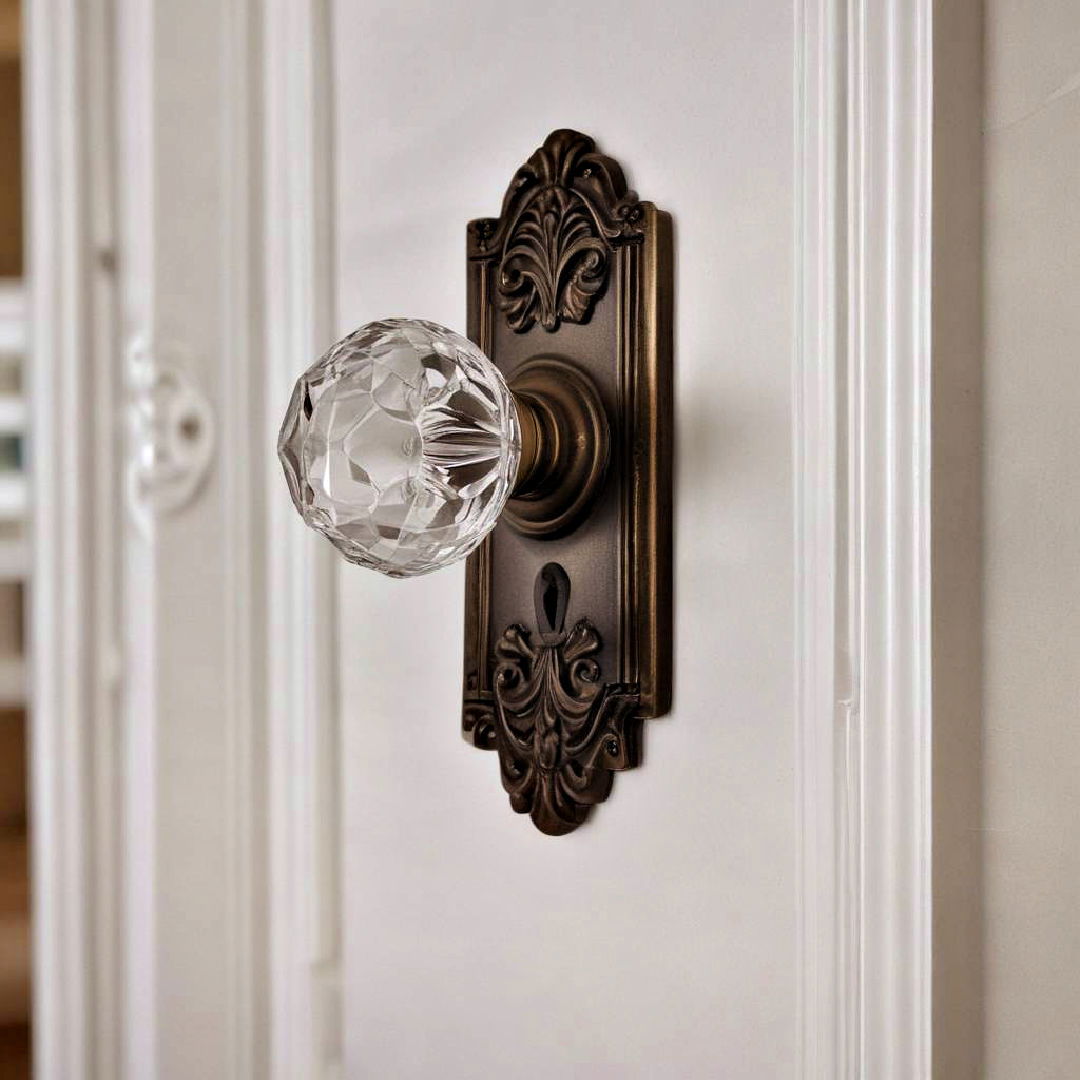 victorian charm crystal door knob - 20 Victorian Hallway Ideas