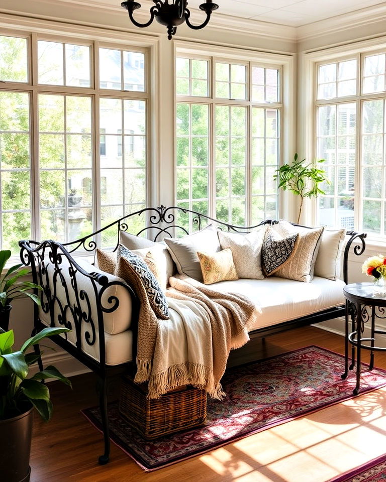 victorian daybed for sunroom - 25 Victorian Sunroom Ideas