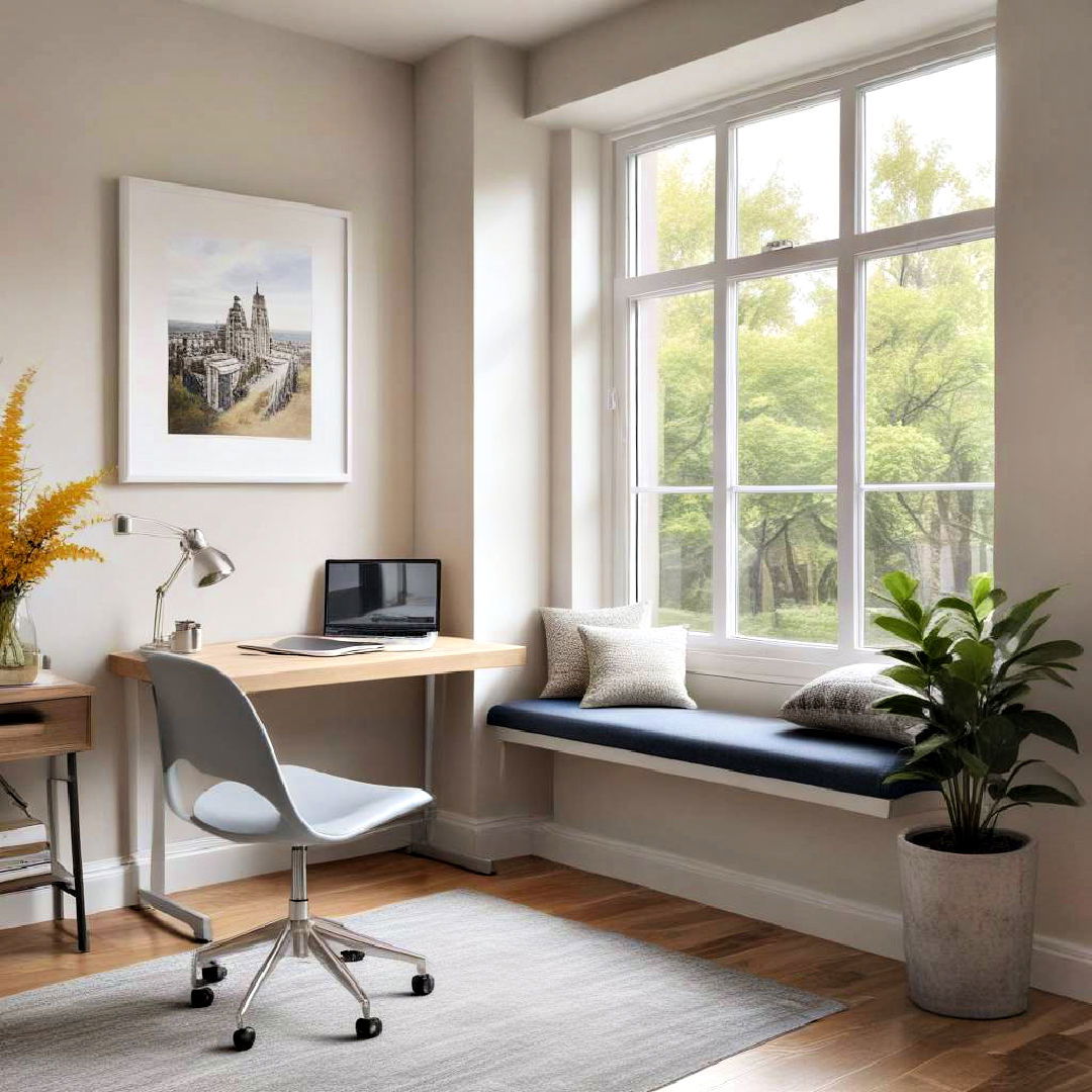 video call station idea - 40 Window Seat Ideas