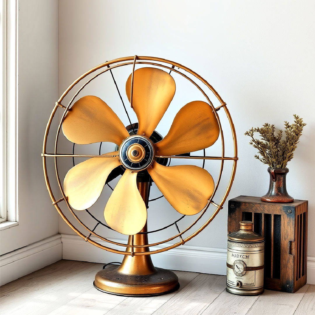 vintage fan for steampunk interior design - 25 Steampunk Interior Design Ideas