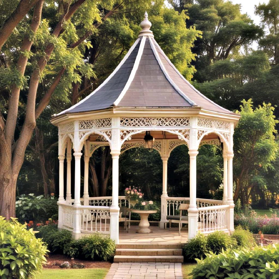 vintage gazebo for antique aesthetics - 40 Gazebo Design Ideas
