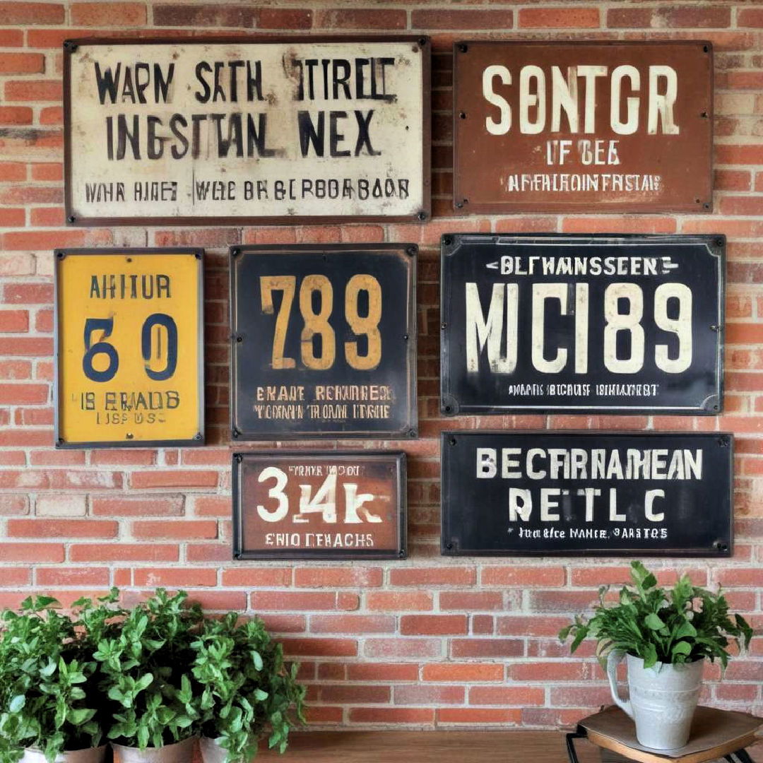 vintage industrial signs decor - 30 Industrial Decor Ideas