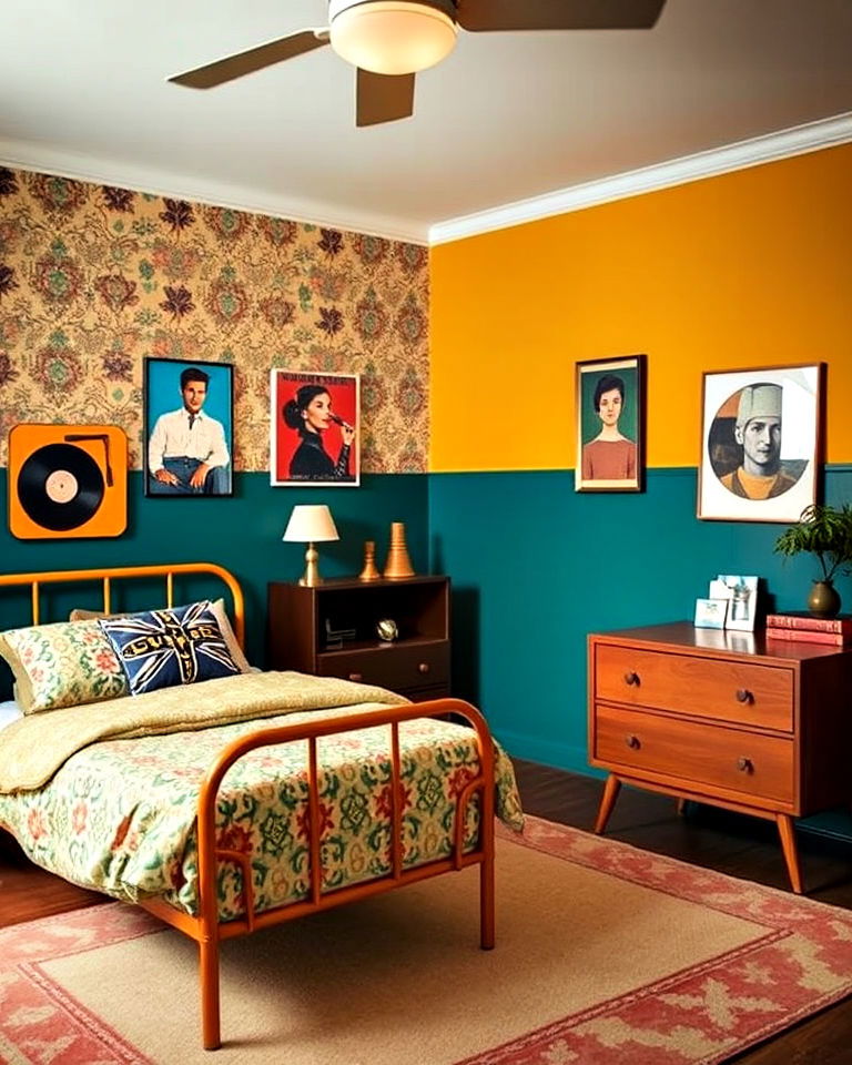 vintage inspired bedroom - 40 Teenage Boy Bedroom Ideas