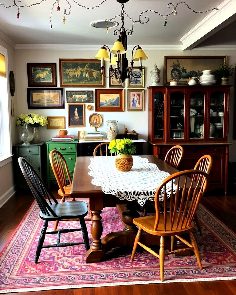 vintage inspired charm for dining room - 20 Casual Dining Room Ideas