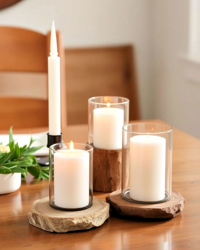 vintage inspired rustic candle holders - 15 Decorating With Candles