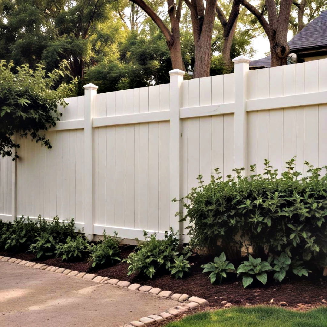 vinyl privacy fence for backyard - 25 Backyard Fence Ideas