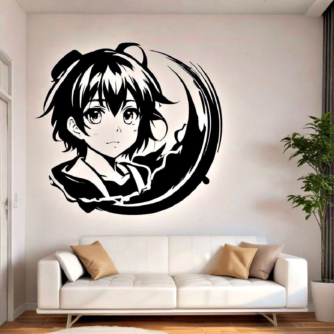 vinyl wall stickers for anime room - 40 Anime Room Ideas