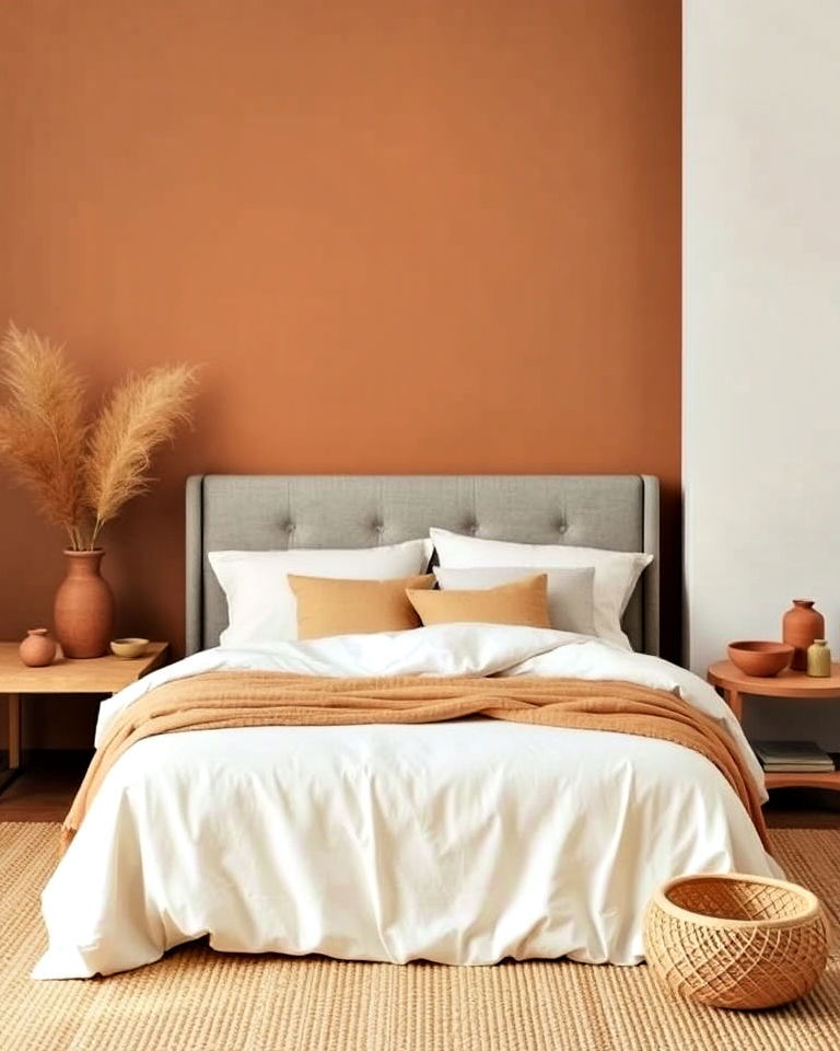 wabi sabi bedroom with earthy tones - 20 Wabi Sabi Bedroom Ideas