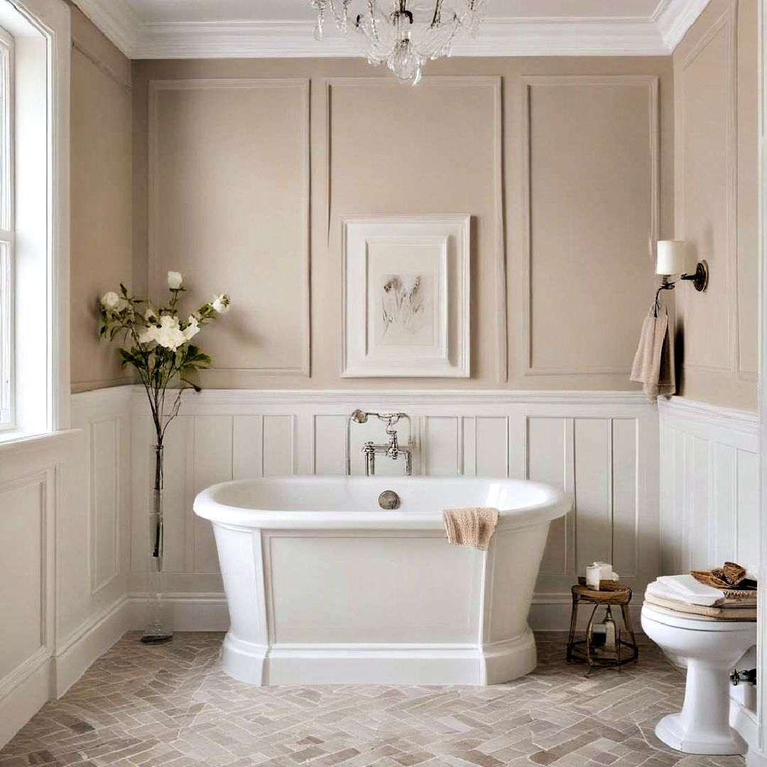 wainscoting for bathroom decor - 40 Bathroom Decor Ideas