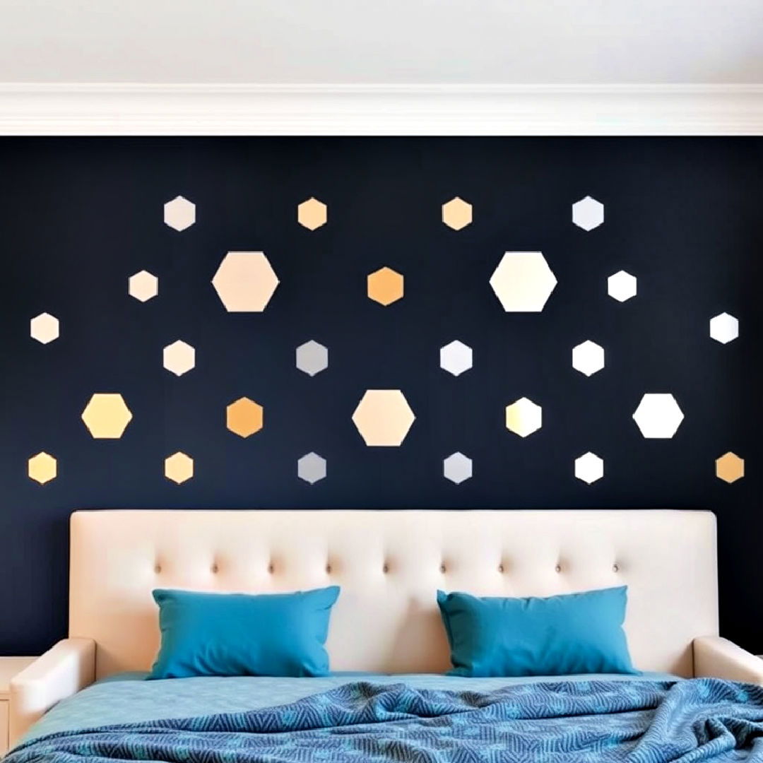 wall decals to add geometric flair - 25 Geometric Accent Wall Ideas
