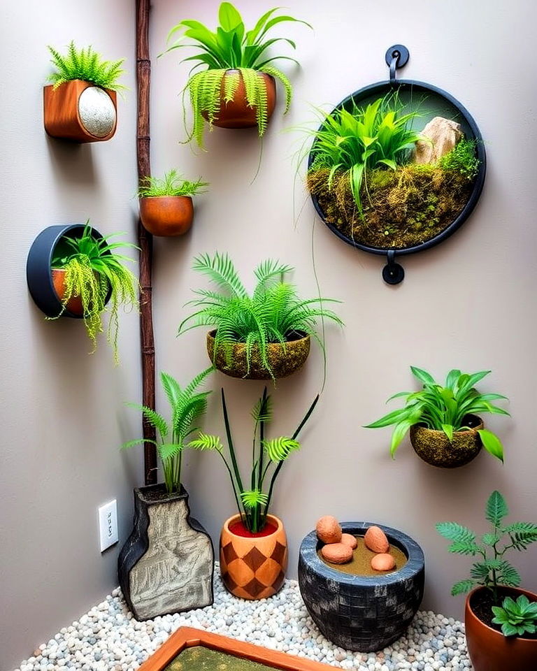 wall garden to utilize vertical space - 20 Small Zen Garden Ideas