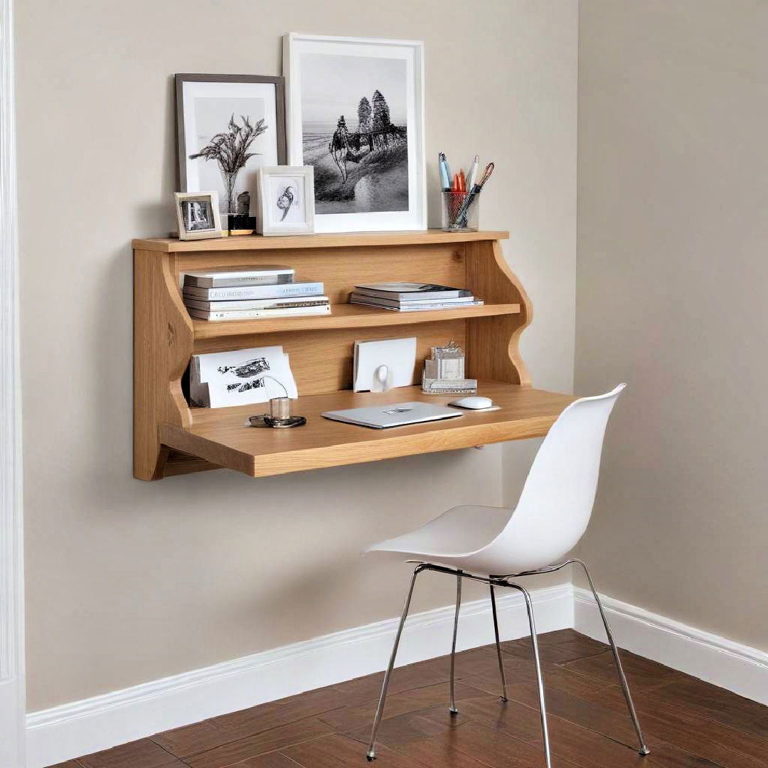 wall mounted floating desk - 15 Floating Desk Ideas