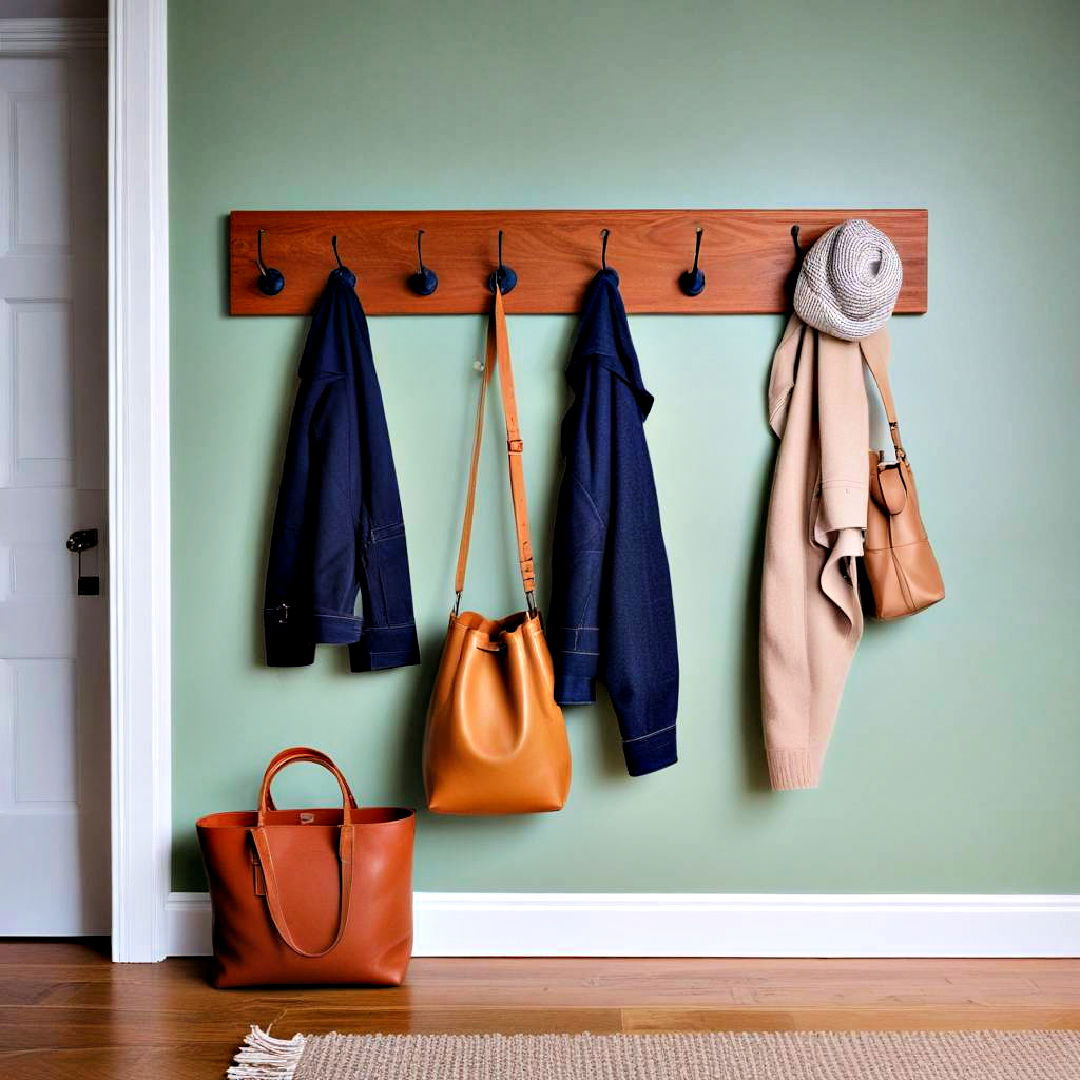 wall mounted hooks to maximize space - 25 Boot Room Ideas