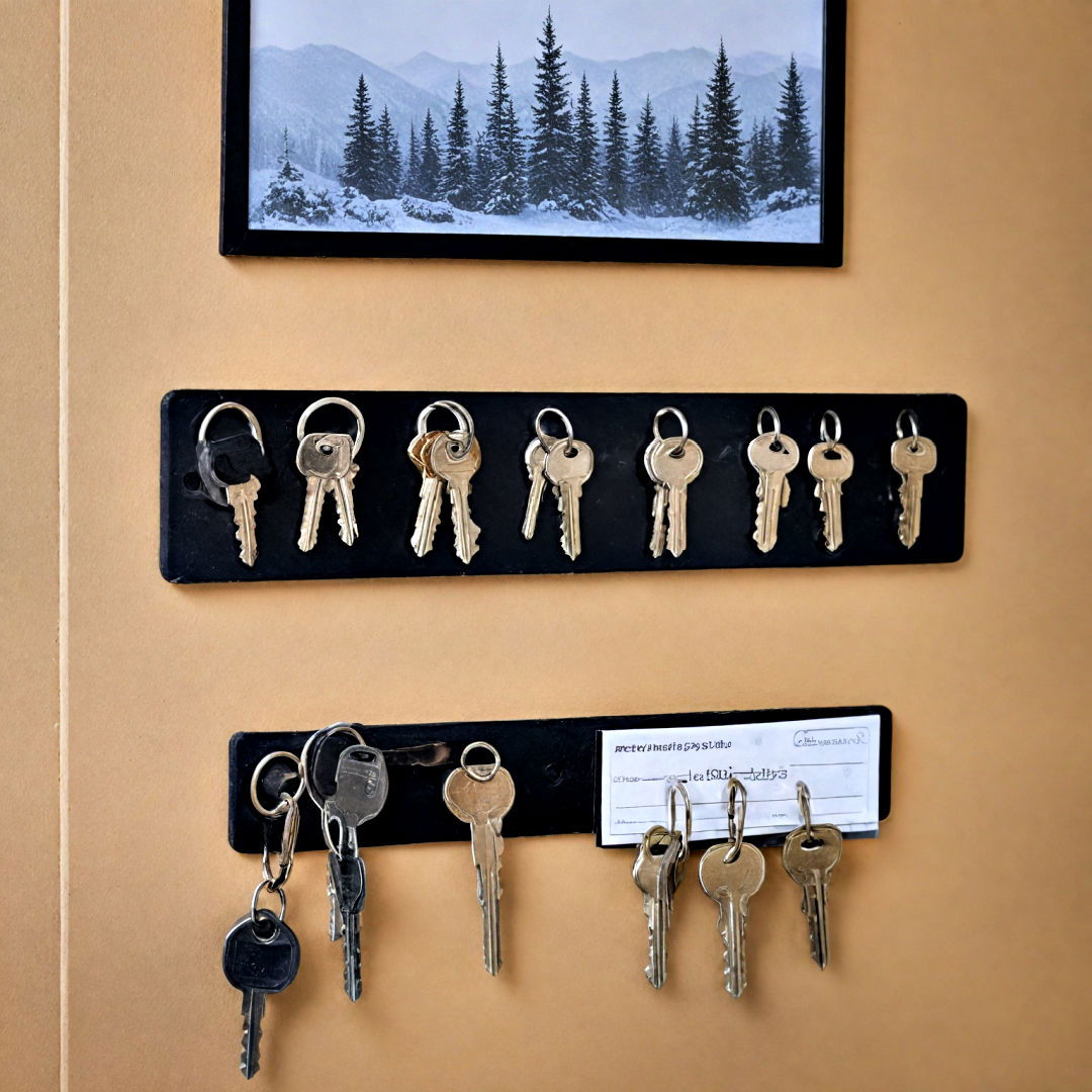 wall mounted magnetic strips - 40 Small Entryway Ideas