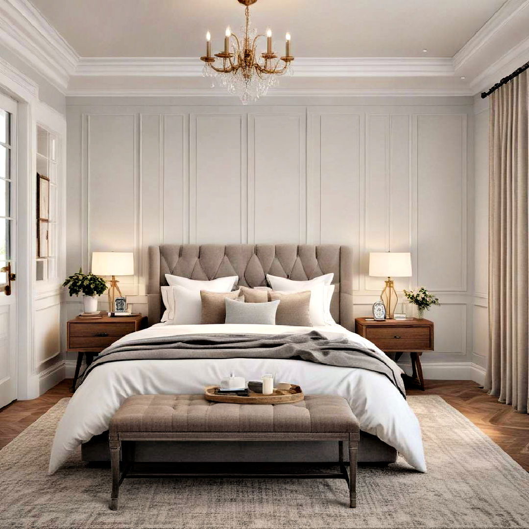 wall panelling for cozy bedroom - 40 Cozy Bedroom Ideas