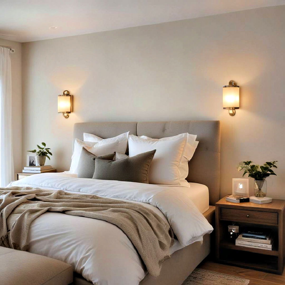 wall sconces for small bedroom - 15 Small Bedroom Lighting Ideas