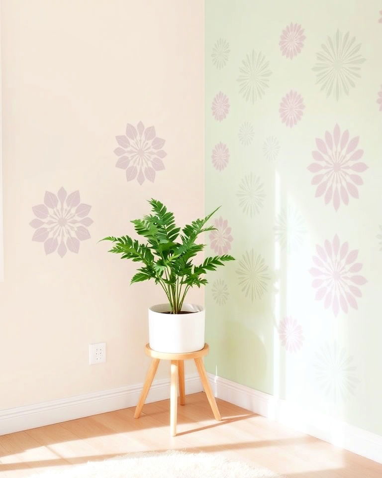 wall stencils for danish pastel room - 25 Danish Pastel Room Ideas