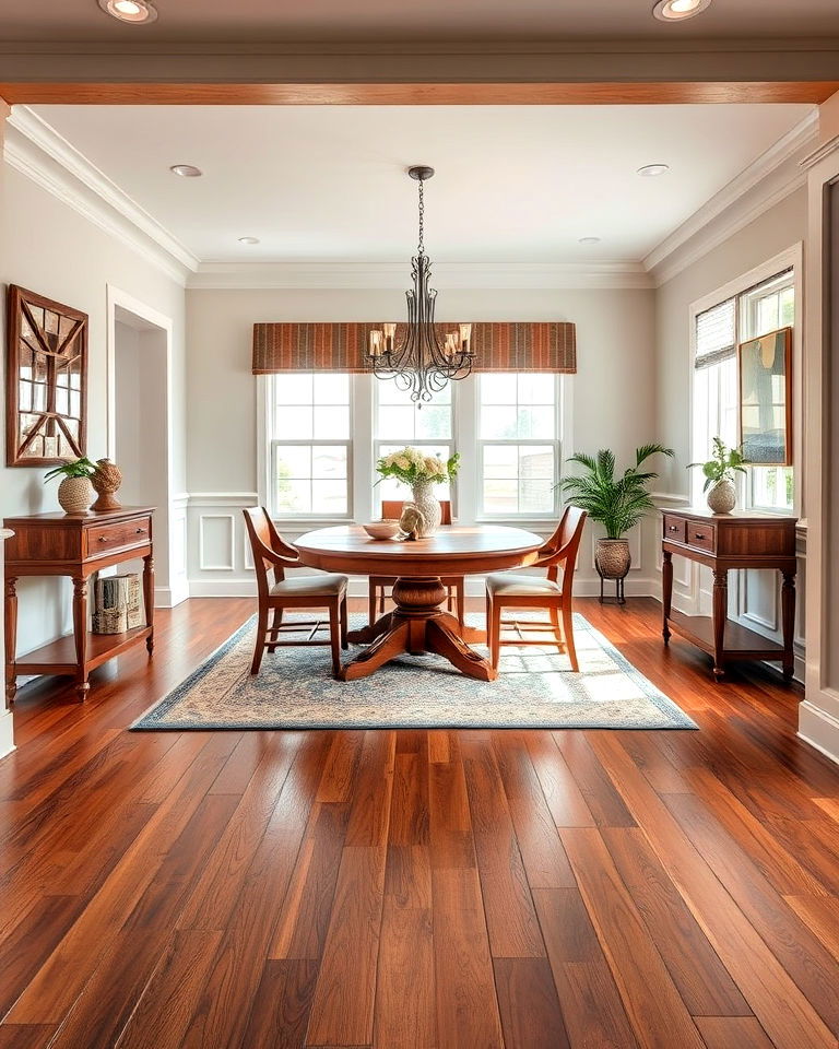 warm chestnut wood floor - 30 Wood Floor Colors