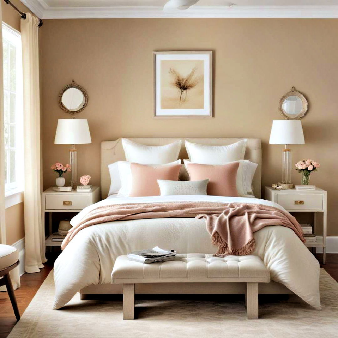 warm color scheme for cozy bedroom - 40 Cozy Bedroom Ideas