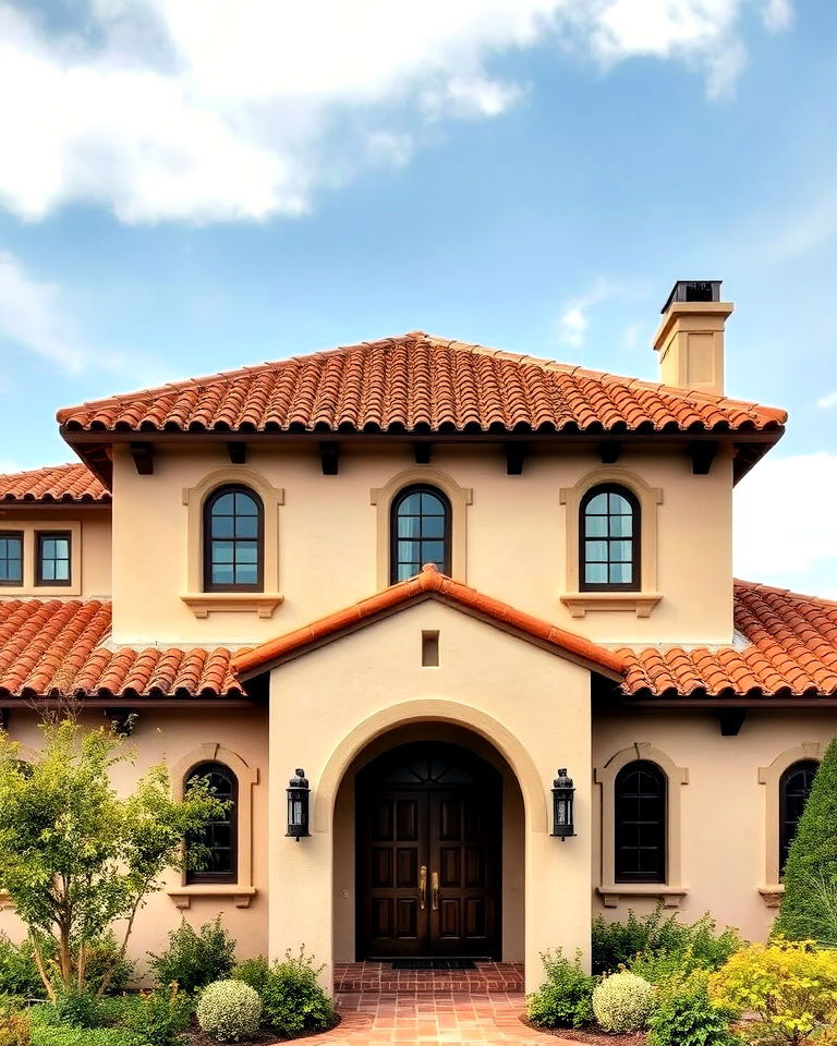 warm terracotta roof tiles for spanish bungalow exterior - 25 Spanish Bungalow Exterior Ideas