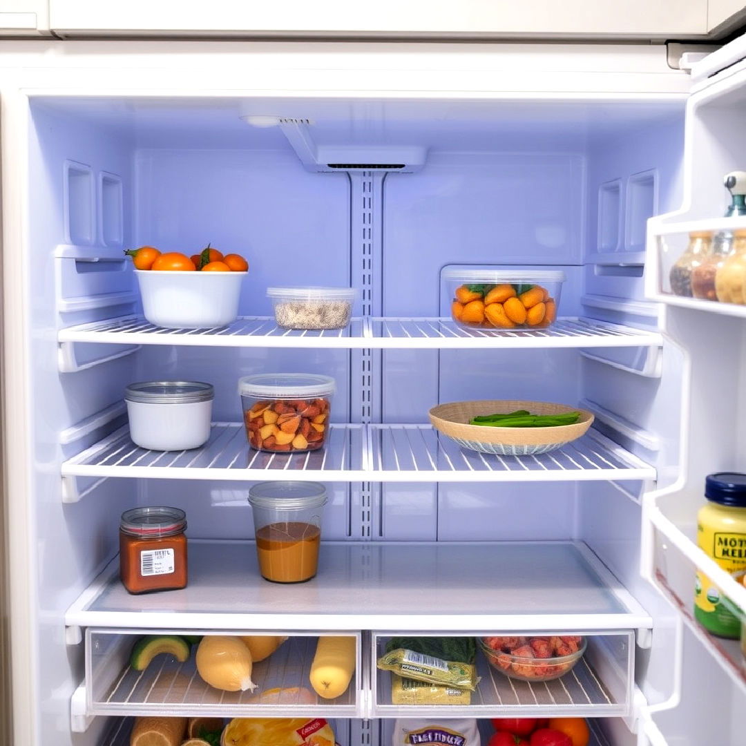 washable shelf liners - 20 Refrigerator Organization Ideas