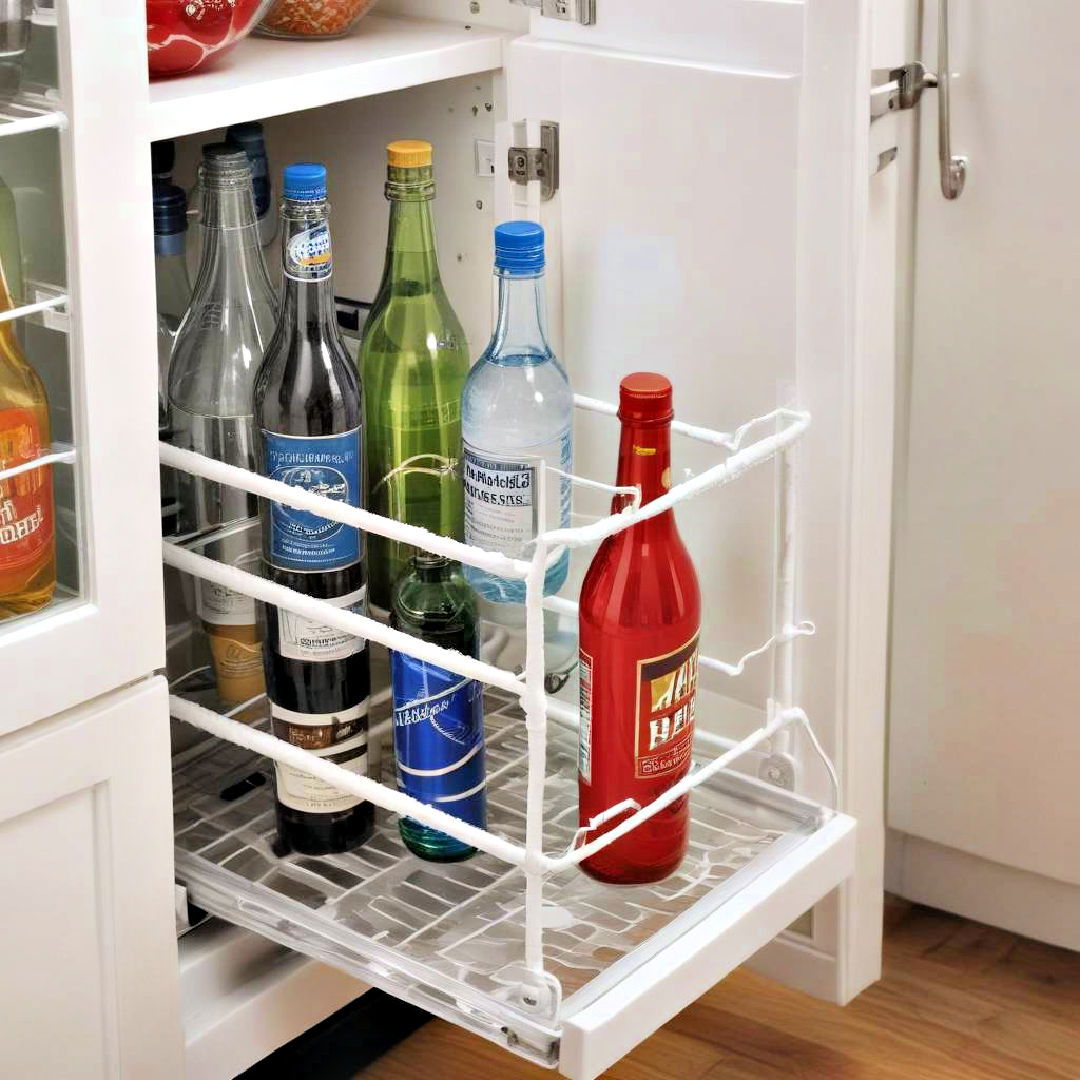 water bottle storage with bottle butler - 15 Water Bottle Storage Ideas