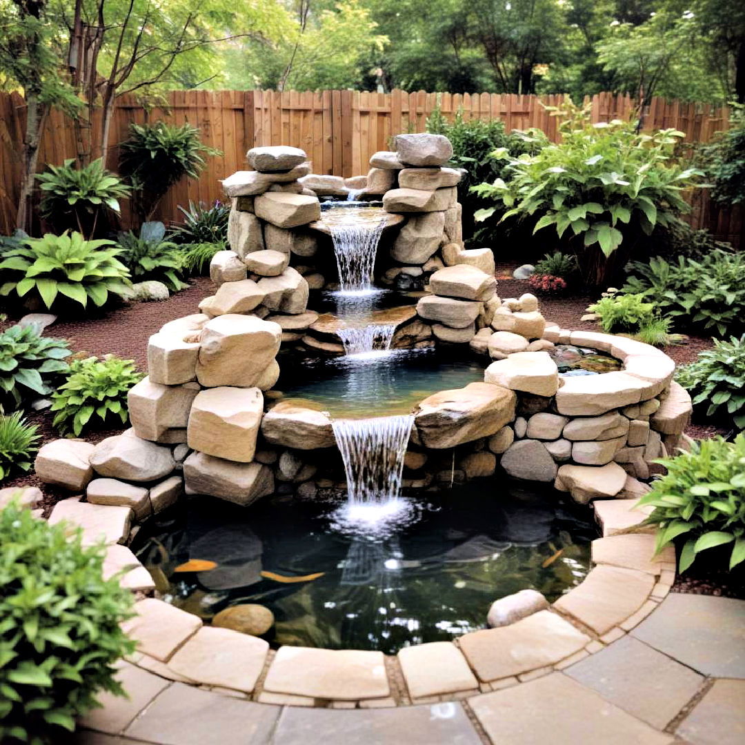 water fountain for backyard - 40 Backyard Ideas