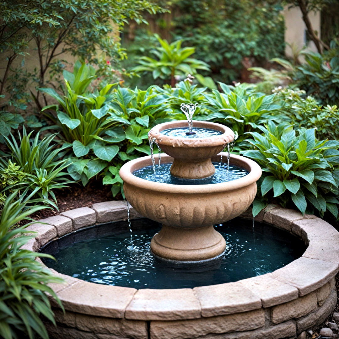 water fountain for small backyard - 40 Small Backyard Ideas