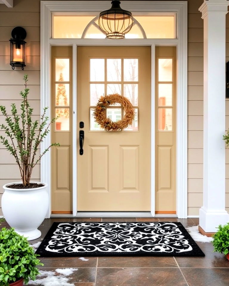 water resistant mat for front door - 15 Front Door Mat Ideas