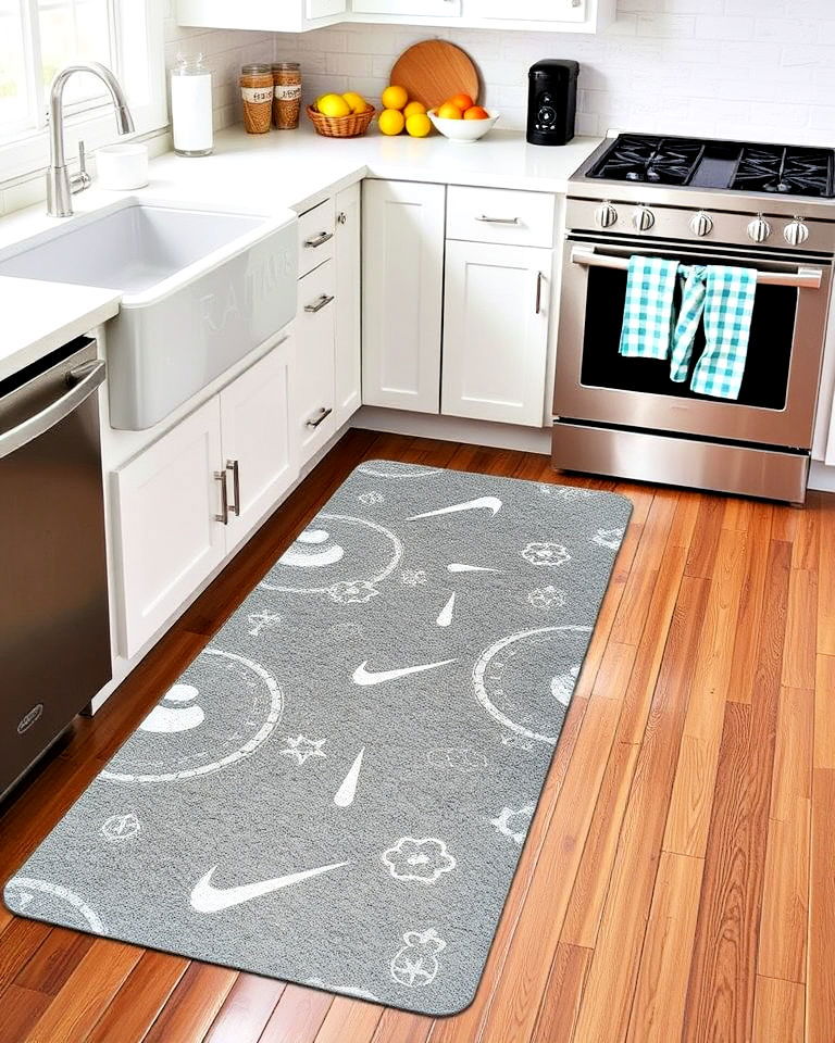 waterproof rug to place near sink - 20 Kitchen Rug Ideas