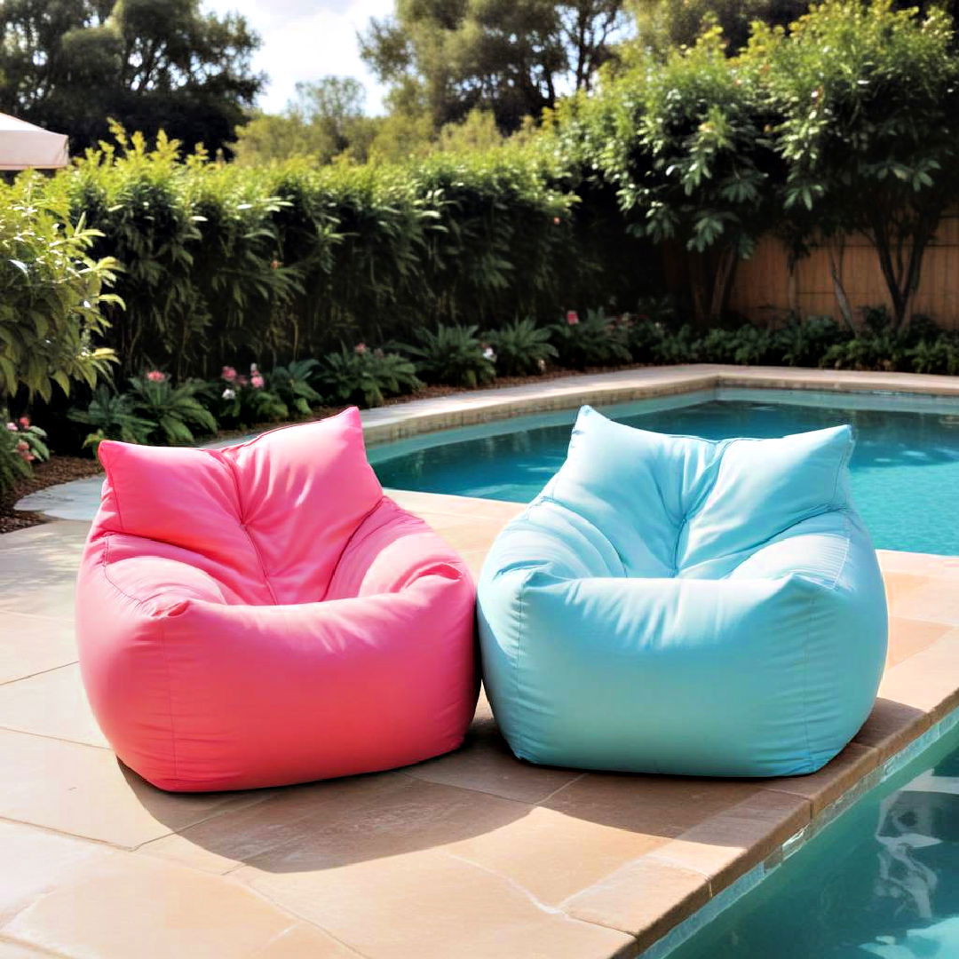 weather proof outdoor bean bag chairs - 20 Pool Furniture Ideas