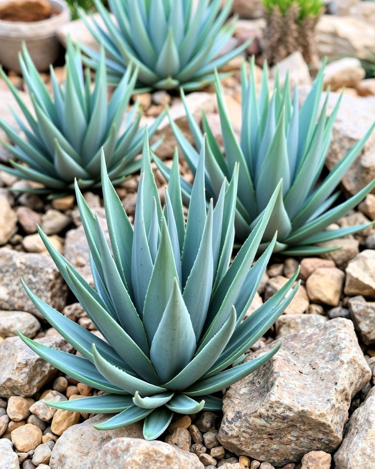 weather resistant feature faux aloe plants - 20 Landscaping With Artificial Plants