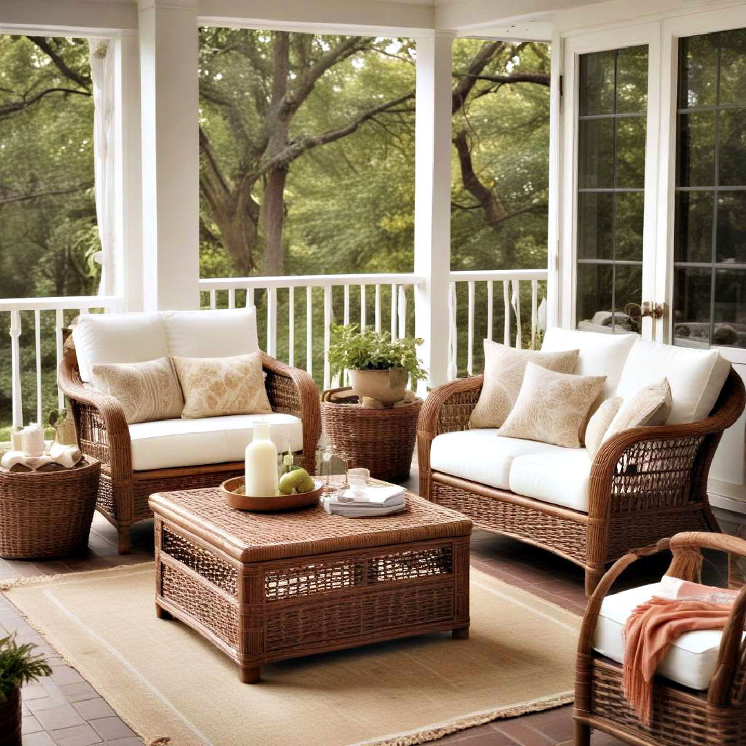 weather resistant furniture - 35 Three Season Porch Ideas