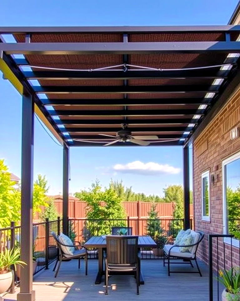 weather resistant metal shade pergola - 40 Shade Ideas
