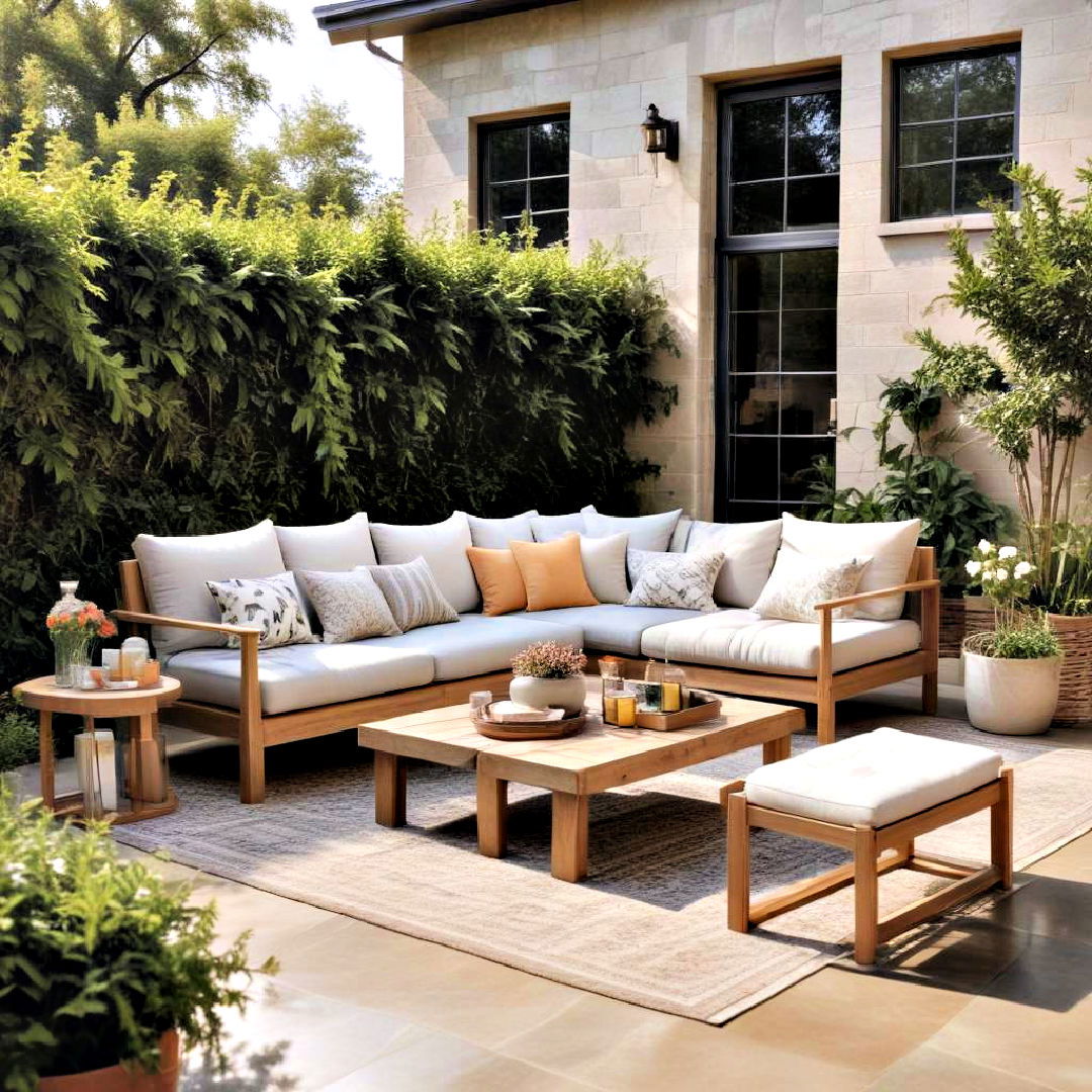 weather resistant outdoor furniture - 25 Backyard Oasis Ideas